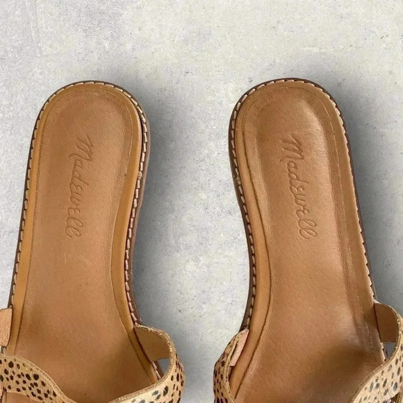 Madewell Calf hair Joy Wavy Sandal in Spot Dot Sz 6.5 - Picture 4 of 7